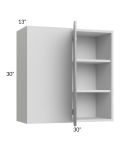 Milan Grey Gloss 30x30 Blind Corner Wall Cabinet