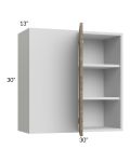Milan Pecan 30x30 Blind Corner Wall Cabinet