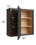 Vienna Black 30x30 Blind Corner Wall Cabinet