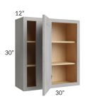 Gramercy Grey Mist 30x30 Blind Corner Wall Cabinet