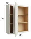Tuscan Almond Glaze 30x36 Blind Corner Wall Cabinet