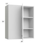 Milan White Gloss 30x36 Blind Corner Wall Cabinet