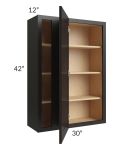 Midtown Java Shaker 30x42 Blind Corner Wall Cabinet