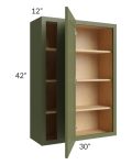 Midtown Hunter Green Shaker 30x42 Blind Corner Wall Cabinet