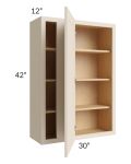 Midtown Cream Shaker 30x42 Blind Corner Wall Cabinet