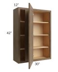 Midtown Mocha Shaker 30x42 Blind Corner Wall Cabinet