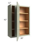 Midtown Pistachio Green Shaker 30x42 Blind Corner Wall Cabinet