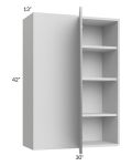 Milan Grey Gloss 30x42 Blind Corner Wall Cabinet