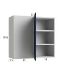 Harbor Navy 33x30-1/4 Blind Corner Wall Cabinet