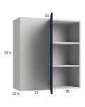 Harbor Navy 33x35-1/4 Blind Corner Wall Cabinet
