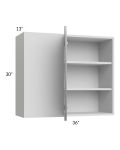 Milan Grey Gloss 36x30 Blind Corner Wall Cabinet