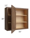Gramercy Coffee 36x30 Blind Corner Wall Cabinet