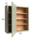 Midtown Pistachio Green Shaker 36x36 Blind Corner Wall Cabinet