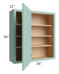 Midtown Mint Green Shaker 36x36 Blind Corner Wall Cabinet