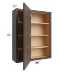 Vienna Kona Brown 36x42 Blind Corner Wall Cabinet