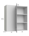 Euro Grey 36x40-1/4 Blind Corner Wall Cabinet