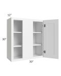 Dakota White 30" Blind Wall Cabinet