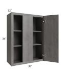 Providence Slate Grey 30x36 Blind Wall Cabinet