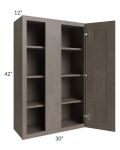 Natural Grey Shaker 30x42 Blind Wall Cabinet