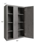 Providence Slate Grey 30x42 Blind Wall Cabinet