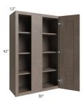 Providence Natural Grey 30x42 Blind Wall Cabinet