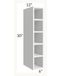 Midtown White Shaker 6x30 Wine Cube Cabinet