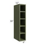 Midtown Hunter Green Shaker 6x30 Wine Cube Cabinet