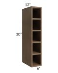 Midtown Mocha Shaker 6x30 Wine Cube Cabinet