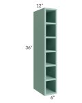 Midtown Mint Green Shaker 6x36 Wine Cube Cabinet
