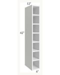 Midtown White Shaker 6x42 Wine Cube Cabinet