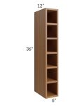 Artisan Walnut Shaker 6x36 Wall Cube Cabinet