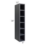 Midtown Indigo Shaker 6x36 Wine Cube Cabinet