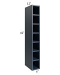 Midtown Blue Shaker 6x42 Wine Cube Cabinet