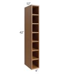Portland Walnut 6x42 Wall Cube Cabinet