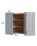 Asheville Grey Shaker 24x30 Easy Reach Wall Cabinet