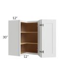 Bayville White 24x30 Easy Reach Wall Cabinet