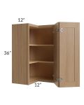 Asheville Rift Oak Shaker 24x36 Easy Reach Wall Cabinet