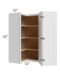 Asheville White Shaker 24x42 Easy Reach Wall Cabinet