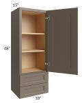 Tuscan Stone 18x48x15 Wall Cabinet with Drawers