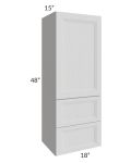 Salem Light Grey 18x48x15 Wall Cabinet with Drawers