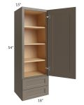 Tuscan Stone 18x54x15 Wall Cabinet with Drawers