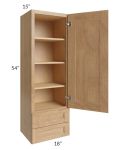 Tuscan Timber 18x54x15 Wall Cabinet with Drawers