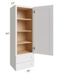 Midtown Cloud Shaker 18x54x15 Wall Cabinet with Drawers