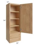 Midtown Timber Shaker 18x54x15 Wall Cabinet with Drawers