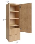 Vienna Timber 18x54x15 Wall Cabinet with Drawers