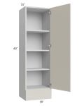 Milan Beige Matte 18x60x15 Wall Cabinet with Drawers