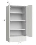Milan Cream 24x48x15 Wall Cabinet with Drawers