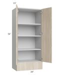 Milan Natural 24x54x15 Wall Cabinet with Drawers