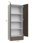 Milan Cafe 24x60x15 Wall Cabinet with Drawers