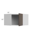Milan Cafe 24x15 Diagonal Corner Wall Cabinet